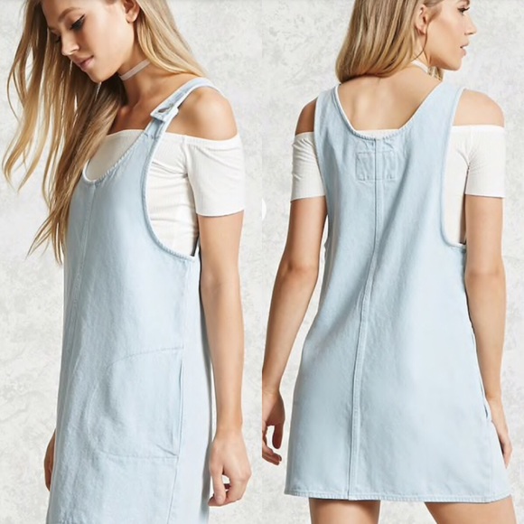 Forever 21 Dresses & Skirts - Forever 21 Light Denim Dress Size Medium